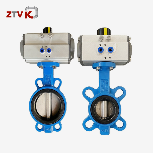 double acting butterfly valve